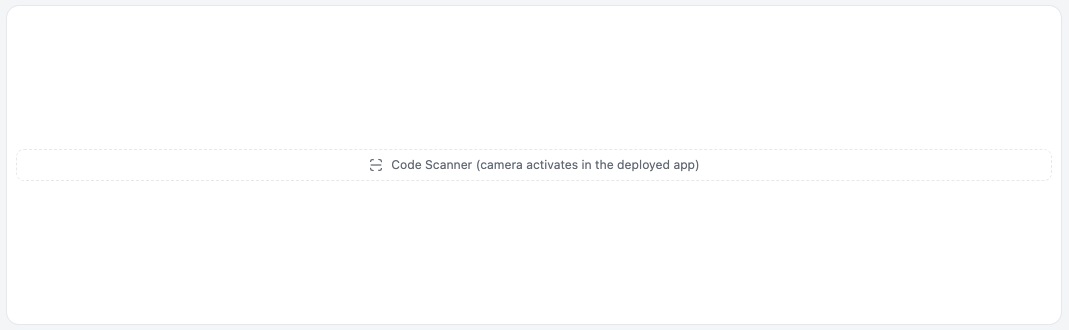 Code Scanner widget in a Responsive app