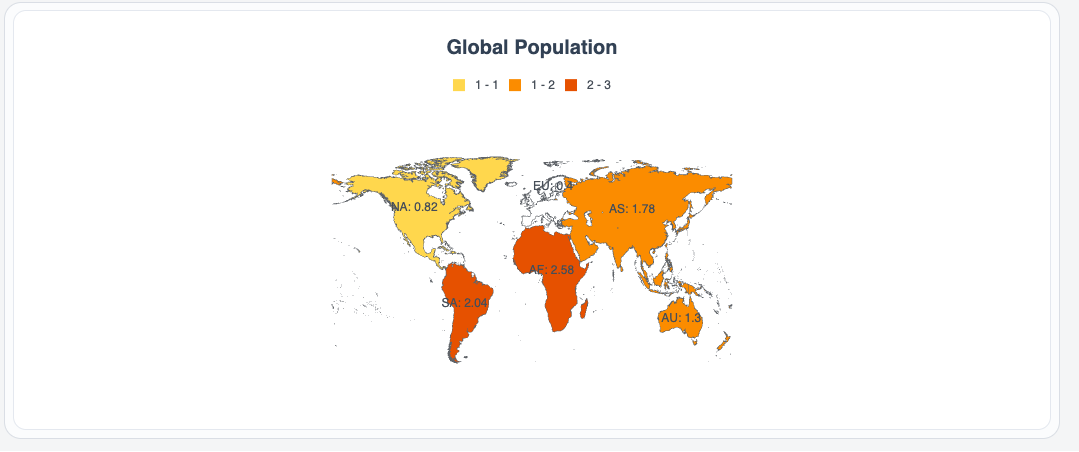 Map Chart widget in a Responsive app