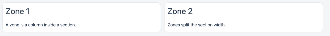 Section widget in a Responsive app